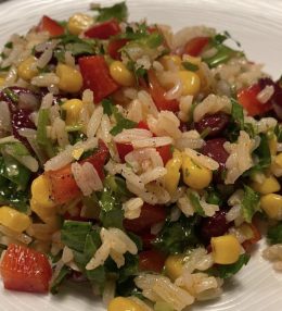 Crunchy Bell Pepper Rice Salad