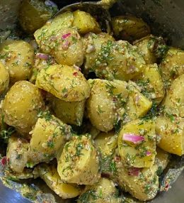 Baby Potato Salad with Dill and Grain Mustard Dressing